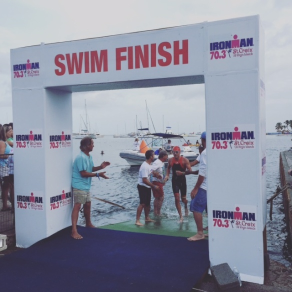 Swim Finish-St. Croix Ironman